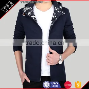 Wholesale Hevay Navy Cotton Mens Custom Winter Jacket thumbnail-3
