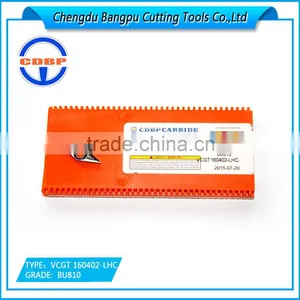 CNC Carbide Turning Insert VCGT160402-LHC BU810 for Aluminum Finishing thumbnail-2