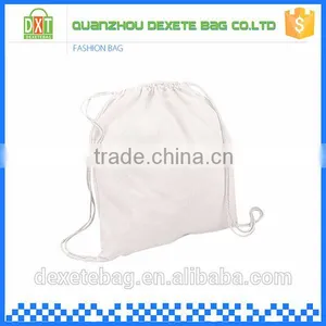 Promotional Cheap Big Capacity Breathable Cotton Fabric Drawstring Bag thumbnail-1