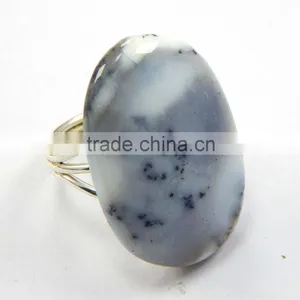 Natural Dendritic Agate Ring 92.5 Sterling Silver Jewellery thumbnail-2