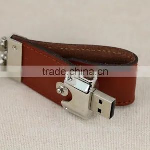 2016 Wholesale Promotion Gift Leather USB Flash Drive 1GB 2GB 4GB 8GB 16GB 32GB thumbnail-3