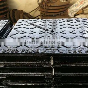 Casting Iron Durable Square Nodular Manhole Covers Top Selling High Quality OEM China Factory Foundry Manhole Covers thumbnail-1