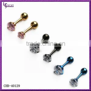 Piercing Jewelry 2016 Surgical Steel Ball Cartilage Custom Made Stud Earring thumbnail-1