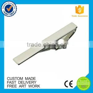 Promotional Blank Design Metal Tie Bar Men's Custom Silver Tie Clip thumbnail-1