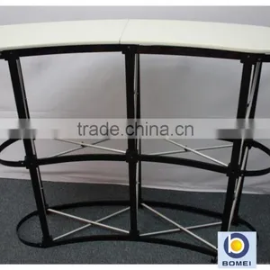 Promotional Curved or Straight Folding Aluminum 2*2 Pop up Style Advertising Desk thumbnail-1