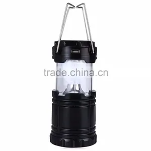 6 LED Hand Lamp Collapsible Solar Camping Lantern Tent Lights for Outdoor Lighting thumbnail-4