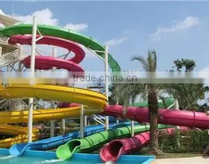 2016 Hot Selling Skin Raft Spiral Slide Water Park Fiberglass Water Slide thumbnail-3