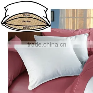 100% Downproof Cotton Fabric New White Cheap Down Pillow thumbnail-1