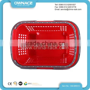 Multifunctional Plastic Rolling Collapsible Shopping Basket thumbnail-3