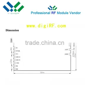 CC1100E 470M Wireless Module 1km Wireless Transmitter and Receiver Module rf Module thumbnail-5