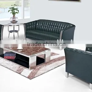 Green Leather Fancy Sectional Sofa Sets 131 G-319 thumbnail-1