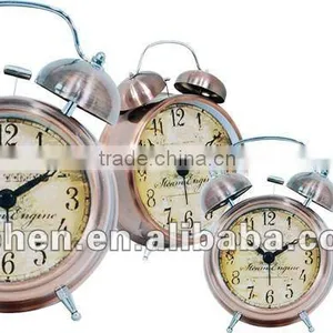 Antique Metal Twin Bell Alarm Clock thumbnail-1
