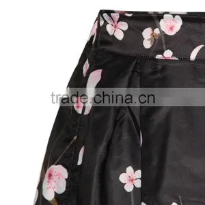 2015 Women Long Skirt Floral Digital Printing Puff Skirt Cheap Price High Quality N19-11 thumbnail-2