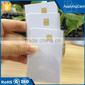 Sales White Blank PVC/PET Card With Chip Contact IC Card/contact Smart Card thumbnail-1