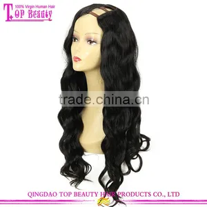 New Product 7A Grade Human Hair u Part Wig Unprocessed Cheap u Part Wigs for Sale thumbnail-6