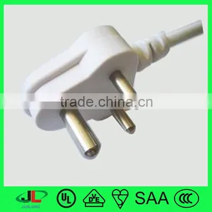 6A 250V High Quality India 3 Pin Plug AC Male Plug for Sale thumbnail-1