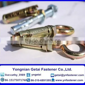 Concrete Bolts Fixing Anchors, Yellow Zinc Plated Wedge Anchors With Good Quality thumbnail-2