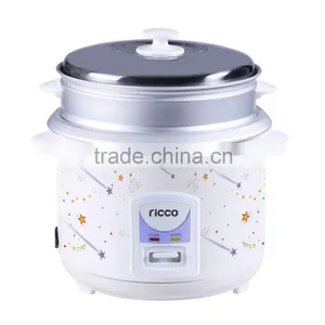 1.8L New Floral Pattern Rice Cooker Straight Rice Cooker With Food Steamer thumbnail-1