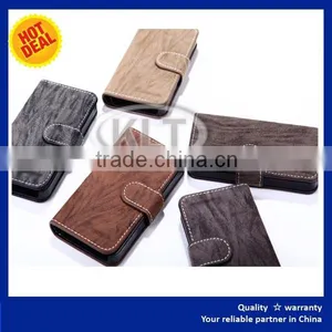 Newest Design Wooden Mobile Phone Leather Case for Asus K004 Leather Stand Case thumbnail-3