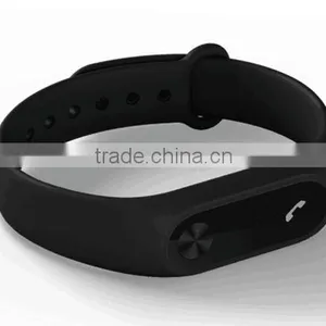 Xiaomi MI Band 2 Black Heart Rate Blacelet Fitness Tracker Monitor Bluetooth Phone Pedometer IP67 Waterproof thumbnail-1