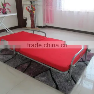 Metal Folding Bed With Cushion thumbnail-1