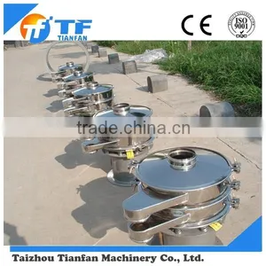Round Stainless Steel Powder Vibrating Shaker Screen/Circular Granule Vibration Seive Machine thumbnail-1