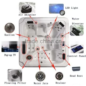 Whirlpool Massage Bubble Spa With 2 Lying thumbnail-4