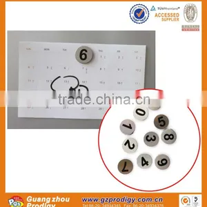 Stainless Steel Refrigerator Magnetic Numbers thumbnail-1