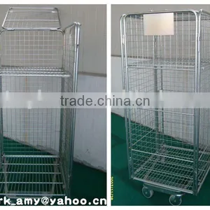 Nestable Zinc Galvanised Roll Container for EUR XHC-23 thumbnail-1