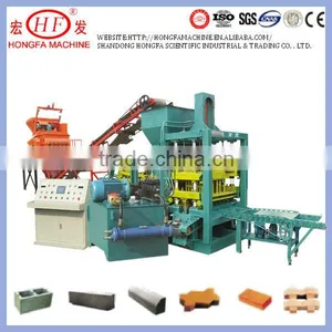 Low Price Hydraulic Concrete Bricks & Blocks Moulding Machinery QT4-15B Automatic Brick Making Machine Sold Well in Saudi Arabia thumbnail-1