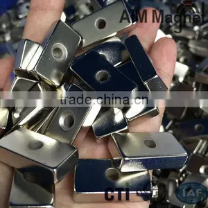 Neodymium Magnet Block With Screw Hole thumbnail-4