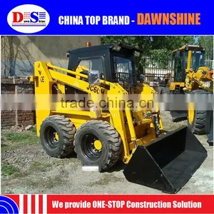 Hot Small Chinese Bobcat Skid Steer Tires 12-16.5 JC60 Mini Skid Steer Loader for Sale thumbnail-4