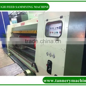Italy Quality 3200mm Cow Leather Double Blade or Double Felt Sammying and Setting Out Machine thumbnail-4