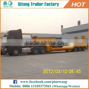 Trailer Low Bed Machine Transport Cheap Price Used Low Bed Trailers for Sale thumbnail-1