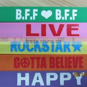 Free Sample Fashion Silicone Slap Wristband thumbnail-1