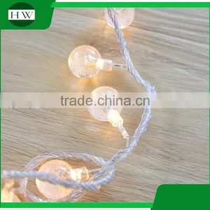 50 LED Warm White Fairy Christmas Wedding Decoration Party Battery Led Crystal Magic Ball Light thumbnail-2