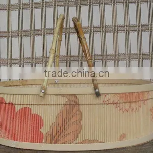 Bamboo Picnic Basket thumbnail-1