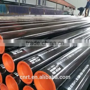Api 5l Grb (q235) Black Erw Steel Pipe Beveled With Caps thumbnail-1
