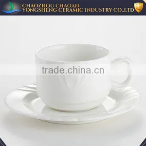 Chaozhou Ceramic Porcelain Tea Cup and Saucer Sets Exported to Worldwide thumbnail-1