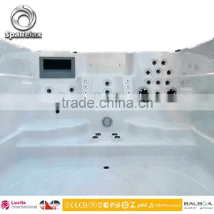 2016 Top Quality Fiberglass Balboa Control Spa Pumps Acrylic Luxury Spa Tub Outdoor Massage Swim Spa thumbnail-3