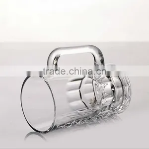 Haonai Promotional Glass Beer Mugs With Handle and Custom Logo thumbnail-6