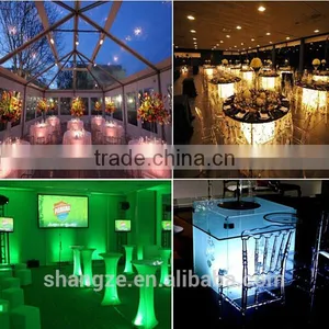 Waterproof Cordless RGB 16 Colors Under Table Lighting For Wedding thumbnail-5