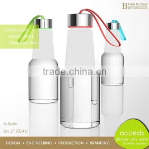 Protable Healthy Heat Resistant Glass Kids Drink Bottle thumbnail-4