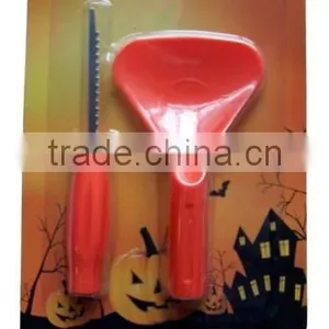 Halloween Party Decoration Gift Spoon and Saw Pumpkin Carving Kit thumbnail-1