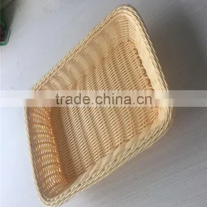 Handmade Cheap Weaving PP Plastic Bread Basket thumbnail-2