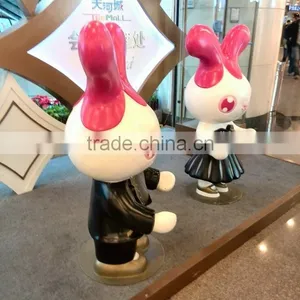 Rabbit Cartoon Figure Mascot for Shopping Mall thumbnail-4