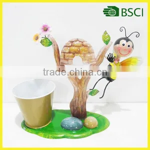 Special Design Metal Bee With Pot for Home Decoration thumbnail-1