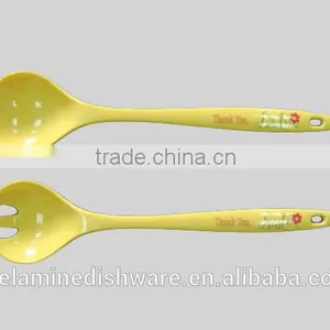 Melamine Salad Spoon and Fork thumbnail-1