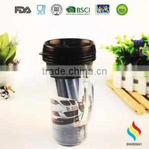 16oz Double Wall Magic Hard Plastic Tumbler Cup Coffee Mug thumbnail-5