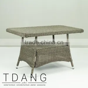 Manning Wicker K-D Table - Garden Outdoor Rattan Dining Table thumbnail-1
